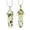 Lotus Jasper Gemstone Pendant Necklace